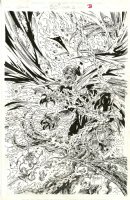 Greg Capullo, Todd McFarlane | spawn issue 50 page cover | Albert Moy